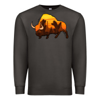 Smoke western bison Premium Sweatshirt - Jasminsmagicworld