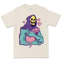 Bone skeletor's hug cat Premium Tee - artisFamous