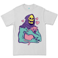 Dove Grey skeletor's hug cat Premium Tee - artisFamous
