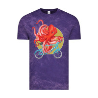 Cloud Purple Cycling octopus Vintage Tee - Bettercallsaul