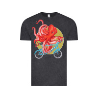 Vintage Black Cycling octopus Vintage Tee - Bettercallsaul