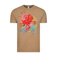 Vintage Coffee Cycling octopus Vintage Tee - Bettercallsaul