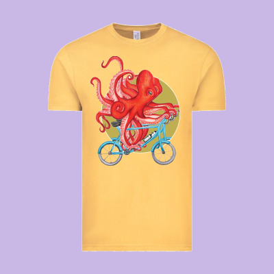 Cycling Octopus Vintage Tee Designed By Bettercallsaul