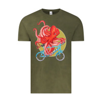 Vintage Olive Cycling octopus Vintage Tee - Bettercallsaul