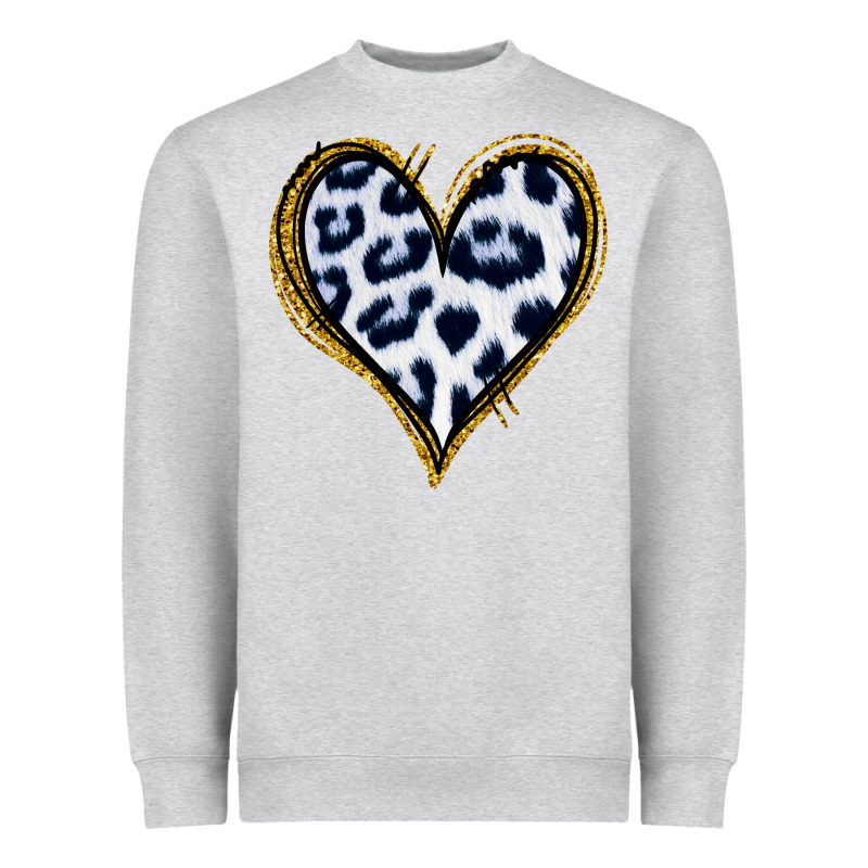 Dalmatians Heart Gold Glitter Heavyweight Sweatshirt by Jasminsmagicworld | Teevron