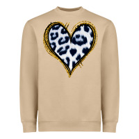 Mushroom Dalmatians Heart Gold Glitter Heavyweight Sweatshirt - Jasminsmagicworld