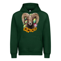 Forest Green Colorodo Bighorn Sheep Urban Hoodie - Jasminsmagicworld