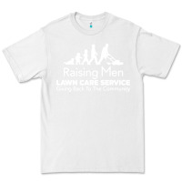 White raising men lawn care Premium Tee - artisFamous