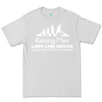 Dove Grey raising men lawn care Premium Tee - artisFamous