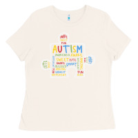 Bone Autism Puzzle Piece Words Autistic Ladies Tee - CowhideDigitalArt