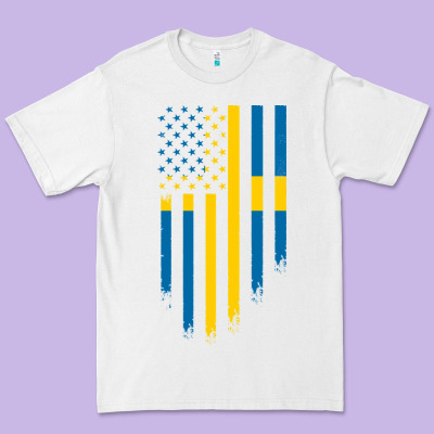 Sweden Swedish Roots American Flag | Canadian Roots Premium Tee Designed By Artisfamous