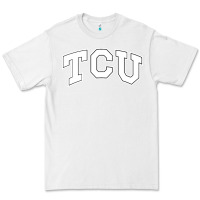 White tcu Premium Tee - artisFamous