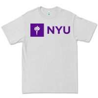 Dove Grey nyu new york university purple Premium Tee - artisFamous