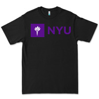Black nyu new york university purple Premium Tee - artisFamous