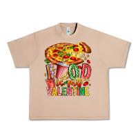 Burro Food Is My Valentine Urban Heavy Tee - CowhideDigitalArt
