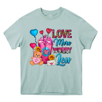 Arona Love More Worry Less Valentines Day Cold Drink Heavy Core Tee - FaDigitalArtStudio