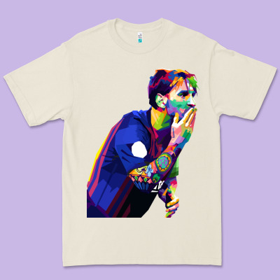 Lionel Messi Premium Tee Designed By Artisfamous