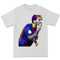 Dove Grey LIONEL MESSI Premium Tee - artisFamous