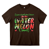 Chocolate Brown Watermelon Crawl Heavy Core Tee - Jasminsmagicworld
