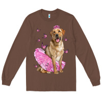 Chestnut Labrador Retriever Dog With Tutu Long Sleeve Tee - LillyAllenDesigns