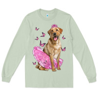 Matcha Labrador Retriever Dog With Tutu Long Sleeve Tee - LillyAllenDesigns