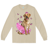 Mushroom Labrador Retriever Dog With Tutu Long Sleeve Tee - LillyAllenDesigns