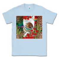 Dusty Blue Mexico flag Classic Tee - FaDigitalArtStudio