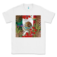 White Mexico flag Classic Tee - FaDigitalArtStudio