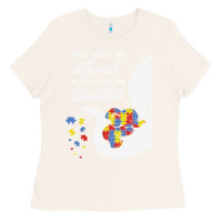 Bone Autism Different Makes You Beautiful Ladies Tee - CowhideDigitalArt