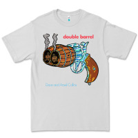 Dove Grey Double Barrel Premium Tee - artisFamous