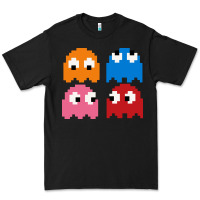 Black pacman ghosts cool retro 80s Premium Tee - artisFamous