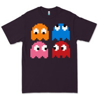 Plum pacman ghosts cool retro 80s Premium Tee - artisFamous