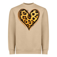 Mushroom gold glitter leopard heart Heavyweight Sweatshirt - Jasminsmagicworld