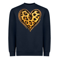 Navy gold glitter leopard heart Heavyweight Sweatshirt - Jasminsmagicworld