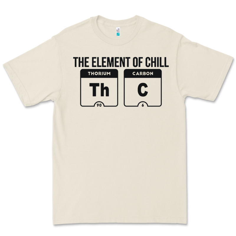 Mens The Element Of Chill Thc Marijuana Joke Black Premium Tee by artisFamous | Teevron