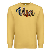 Antique Gold usa calligraphy Premium Sweatshirt - Jasminsmagicworld