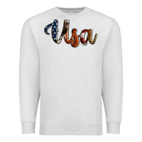 Oatmeal Heather usa calligraphy Premium Sweatshirt - Jasminsmagicworld