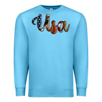 Ocean Blue usa calligraphy Premium Sweatshirt - Jasminsmagicworld