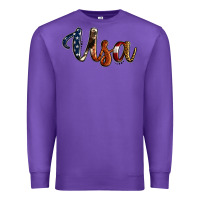 Purple usa calligraphy Premium Sweatshirt - Jasminsmagicworld