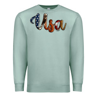 Seafoam usa calligraphy Premium Sweatshirt - Jasminsmagicworld