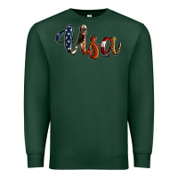 Sports Green usa calligraphy Premium Sweatshirt - Jasminsmagicworld