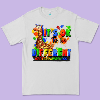 It's Ok To Be Different Autism Awareness Premium Tee Designed By Fadigitalartstudio