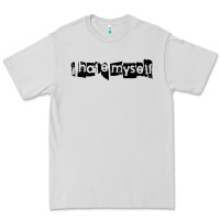 Dove Grey i hate myself Premium Tee - artisFamous