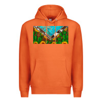 Carrot cactus sunflower cowhide and turquoise license plate Premium Hoodie - Artiststas