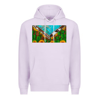 Lilac cactus sunflower cowhide and turquoise license plate Premium Hoodie - Artiststas