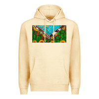 Pina Colada cactus sunflower cowhide and turquoise license plate Premium Hoodie - Artiststas