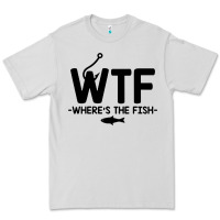 Dove Grey where's the fish Premium Tee - artisFamous