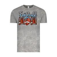 Cloud Rock Football Mom Vintage Tee - CowhideDigitalArt