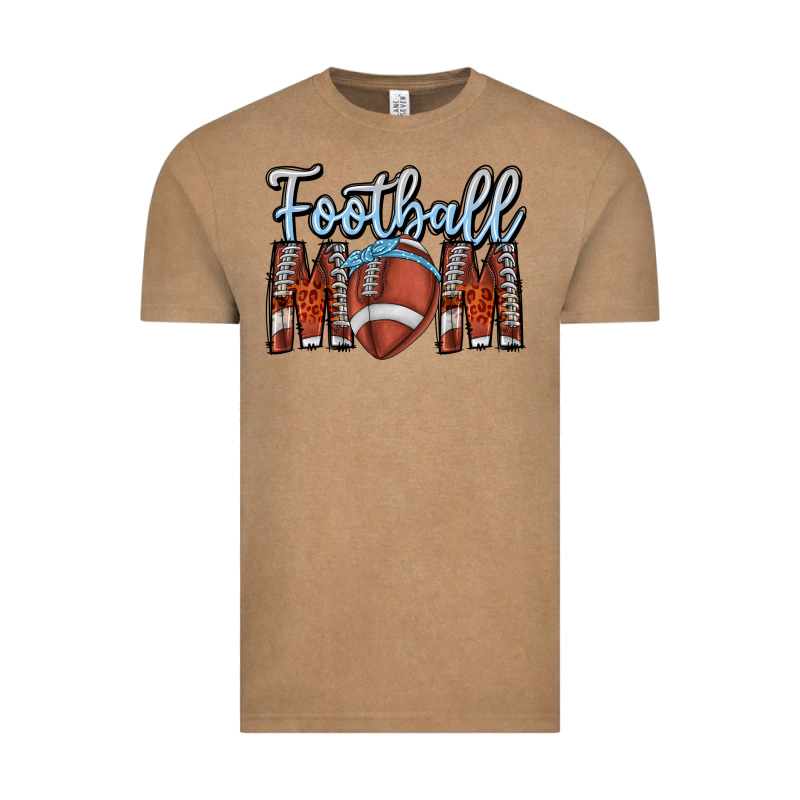 Football Mom Vintage Tee by CowhideDigitalArt | Teevron