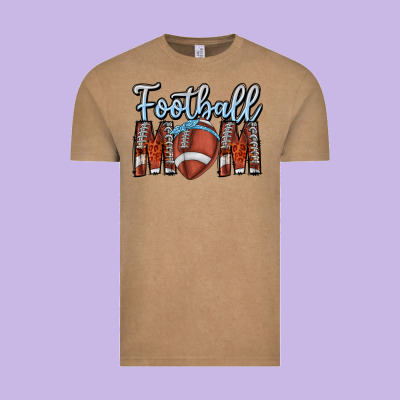Football Mom Vintage Tee Designed By Cowhidedigitalart